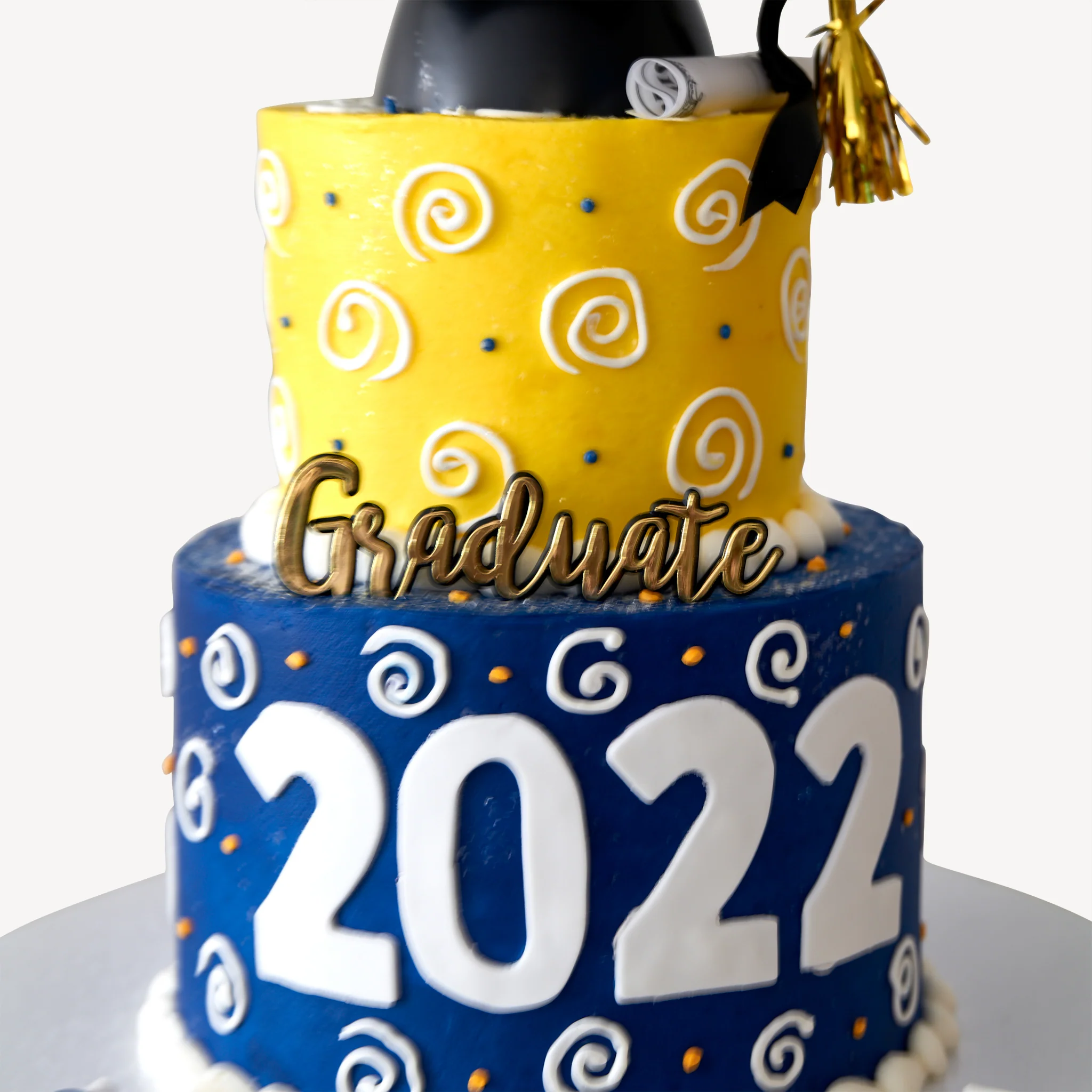 Online Cake Order - Graduate Swirl Cake #25Graduation - Image 4